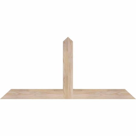 Ekena Millwork Portland Smooth Timber Gable Bracket, Douglas Fir, 48"W x 22"H x 1 1/2"D x 3 1/2"F, 11/12 Pitch GBW048X22X0204POR00SDF